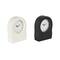 Black & White Metal Textured Decorative Clock Set